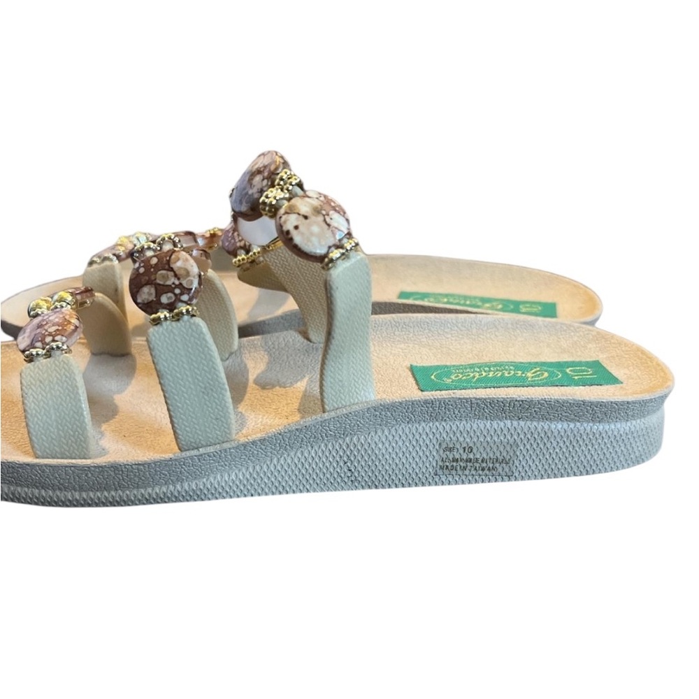 Women's Sandals with Beaded Accents